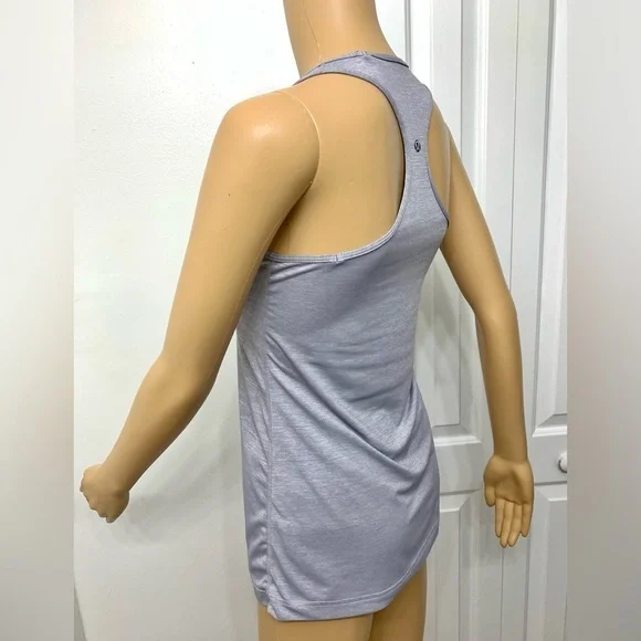 Lululemon Athletica Iced Iris Silver Soul Racerback Tank Top Sports Yoga Size 6 - Picture 5 of 8